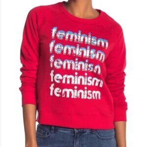 New without Tags! Rebecca Minkoff Red Graphic Sweatshirt size large runs small